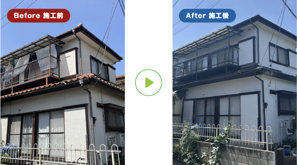 トベシンホームの施工事例。【外壁塗装×屋根葺き替え】埼玉県川越市