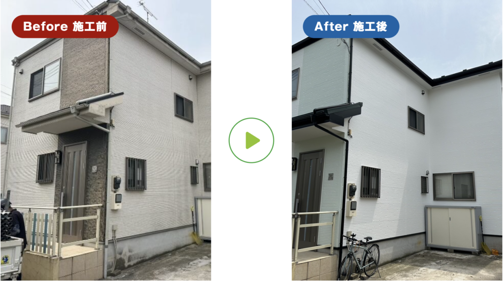 トベシンホームの施工事例：【200万円~250万円】屋根カバー工法×外壁塗装