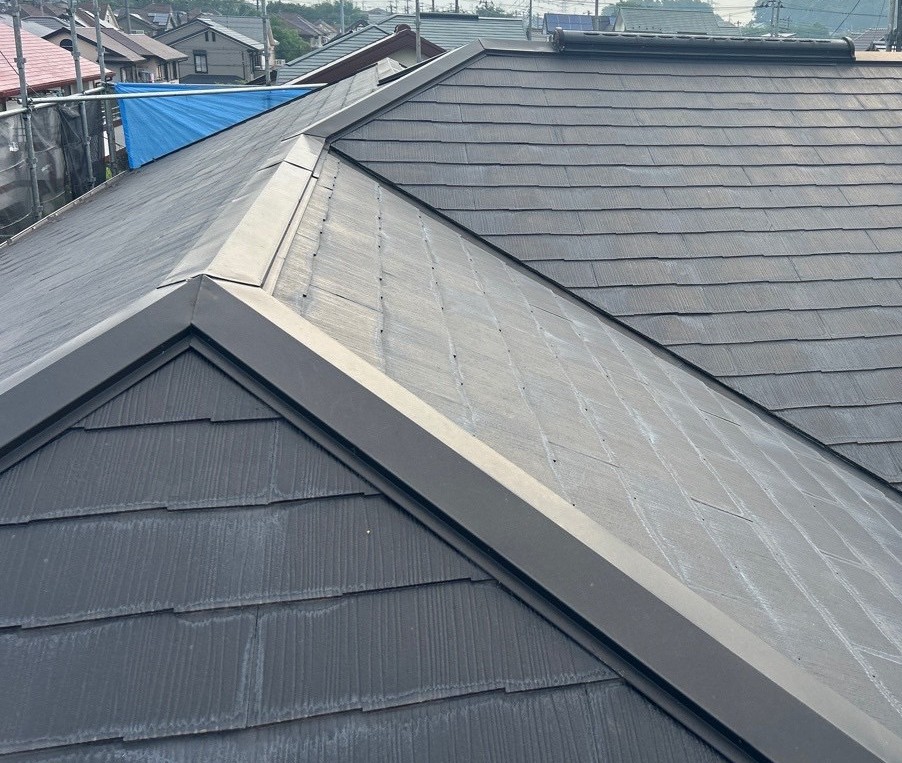 屋根塗装前の様子