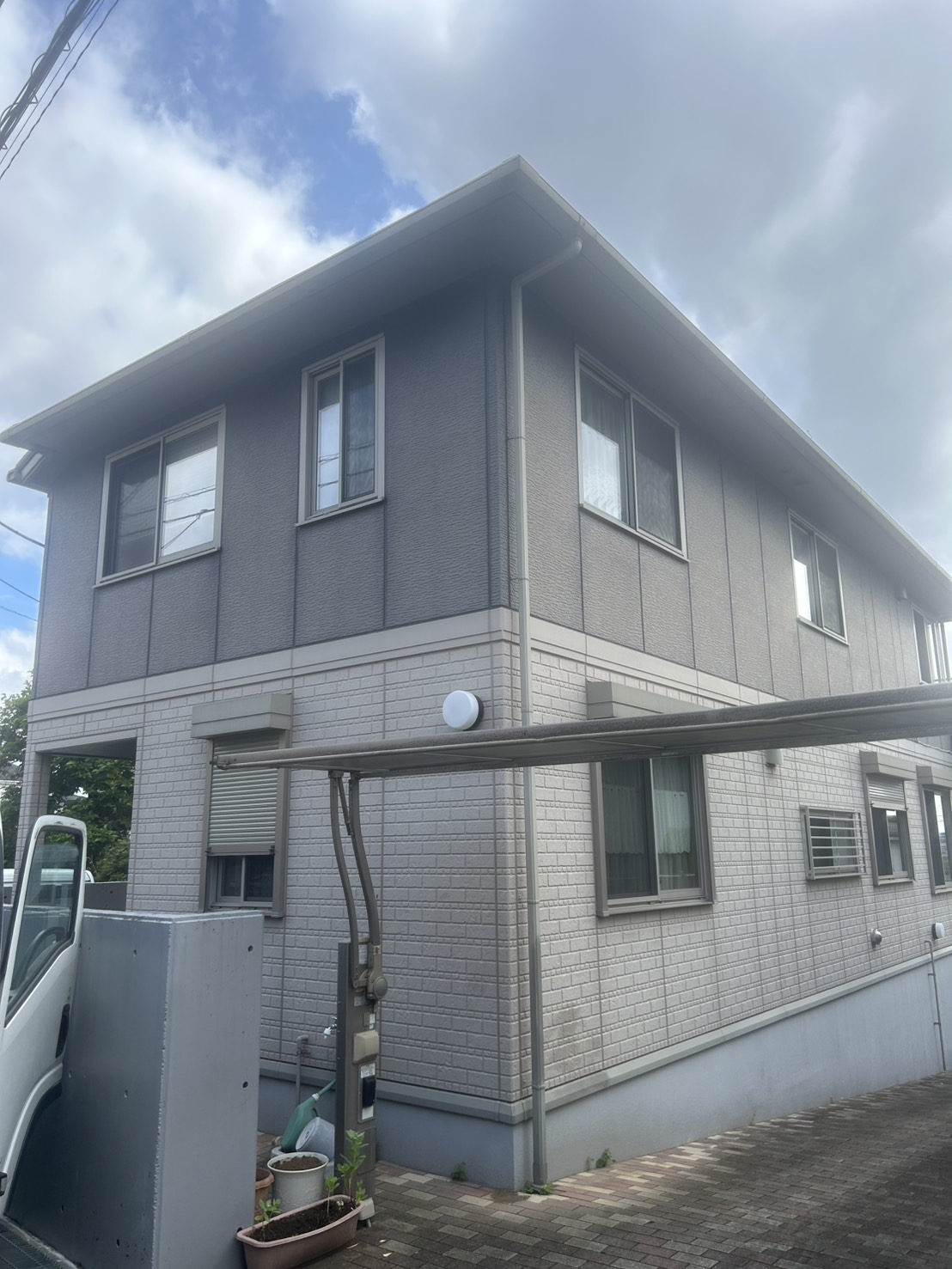 外壁塗装前の外観の様子