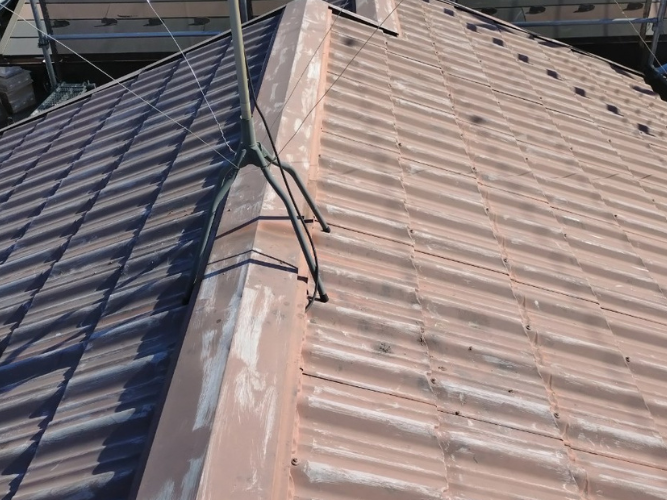 屋根カバー前の屋根の様子