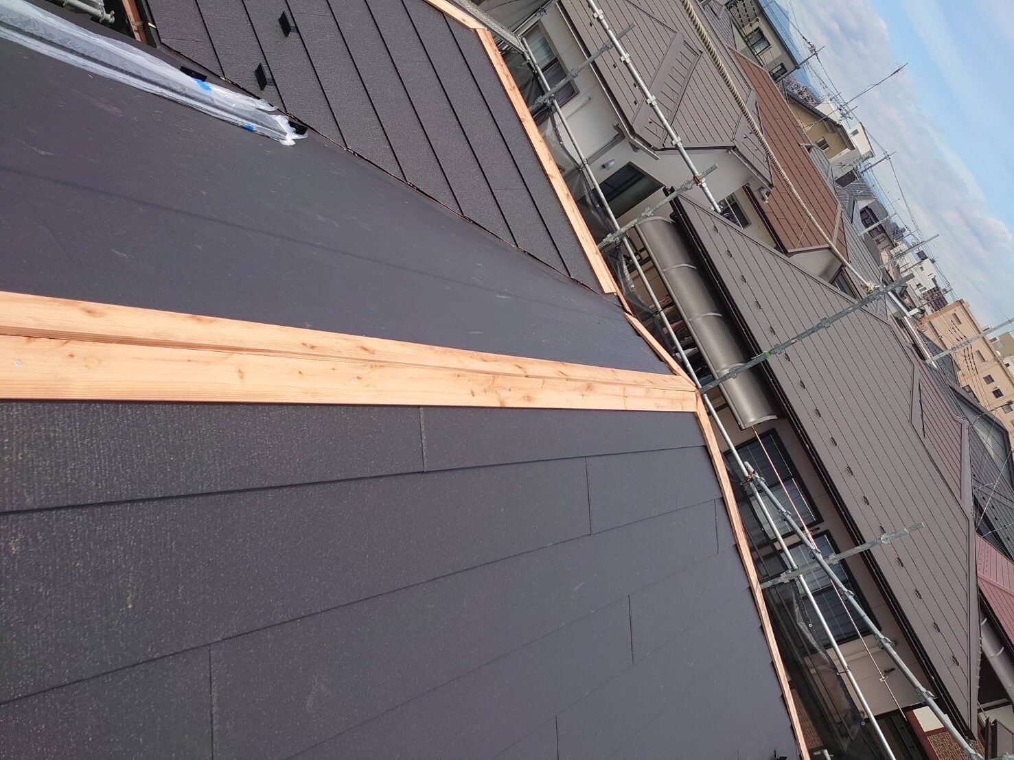 貫板を新規設置